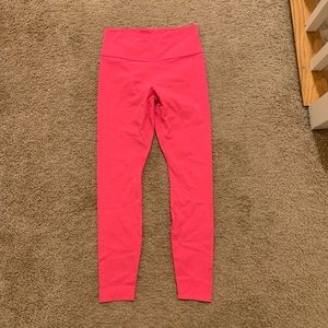 Hot pink Nike dri fit workout tights size small